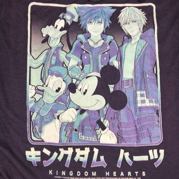 Disney Kingdom Hearts Keyblade Crew Women's Cowl Neck Long Sleeve Top Small - Picture 3 of 6